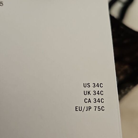 DKNY Women's Lace Lightly Padded Underwire Contour Bra 34C Black/ Cream - Picture 9 of 16